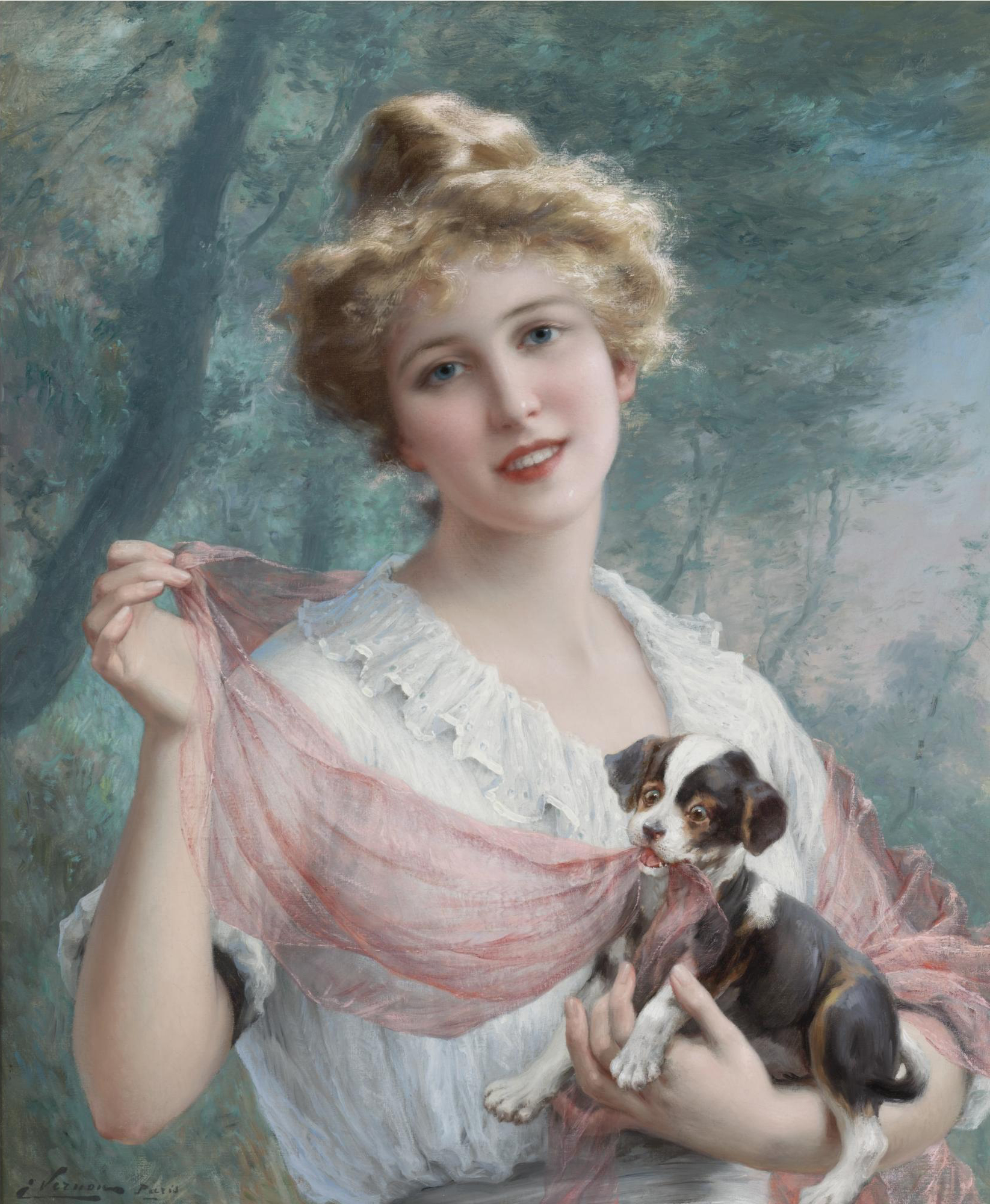 Картины знаменитых художников. Эмиль Вернон (1872-1919). Эмиль Вернон картины. Эмиль Вернон женские портреты. Эмиль Вернон — французский художник прекрасной эпохи (British, 1872-1919).