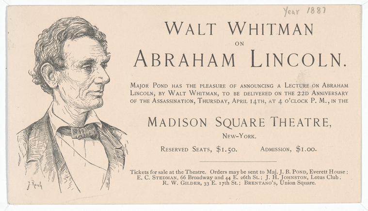 File:Walt Whitman on Abraham Lincoln announcement.jpg