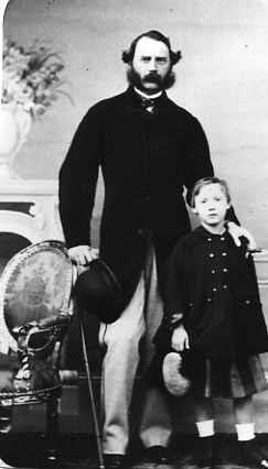 Prince Valdemar with his father Christian IX of Denmark