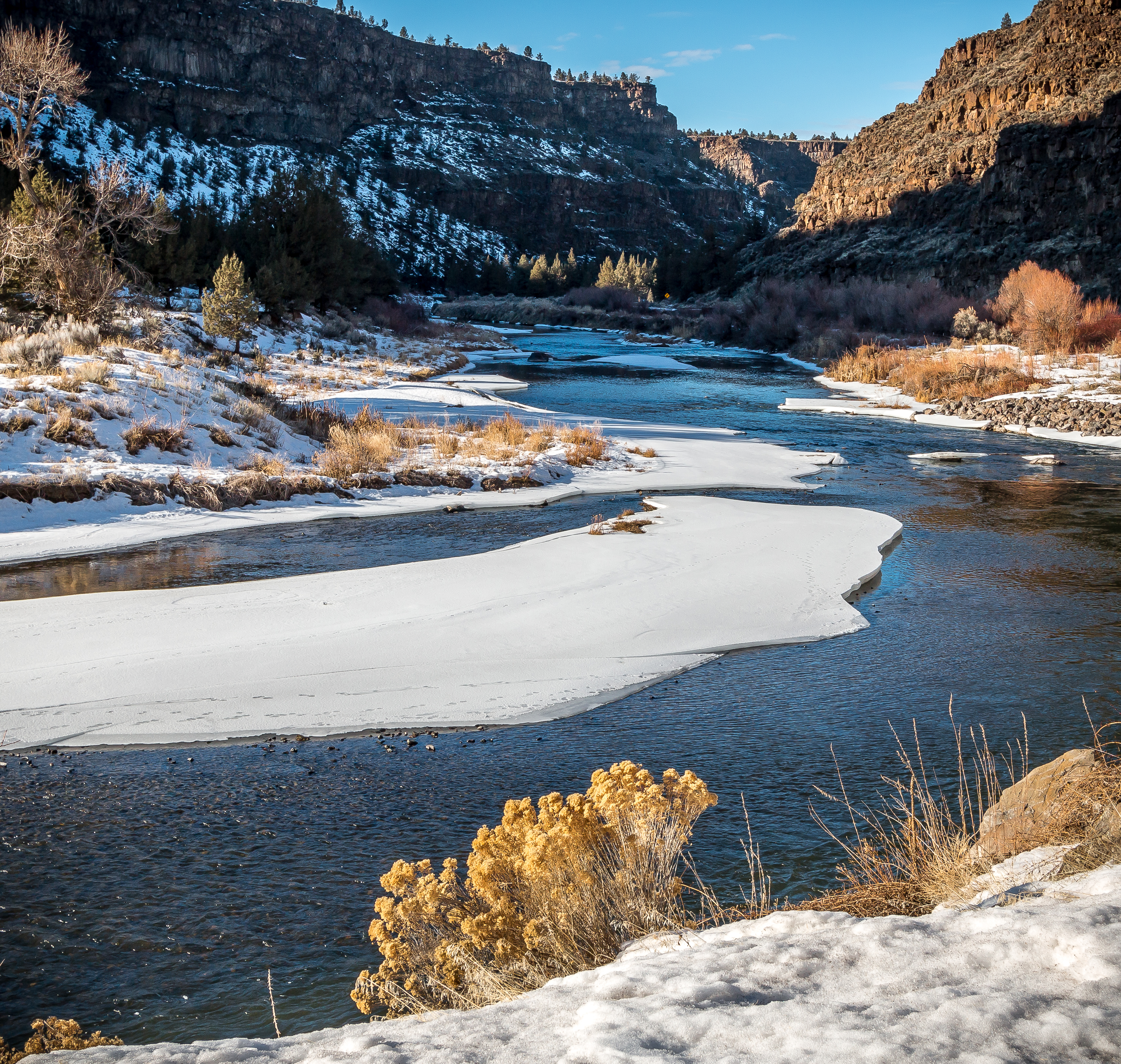 Oregon River. Заповедник Крукед три.