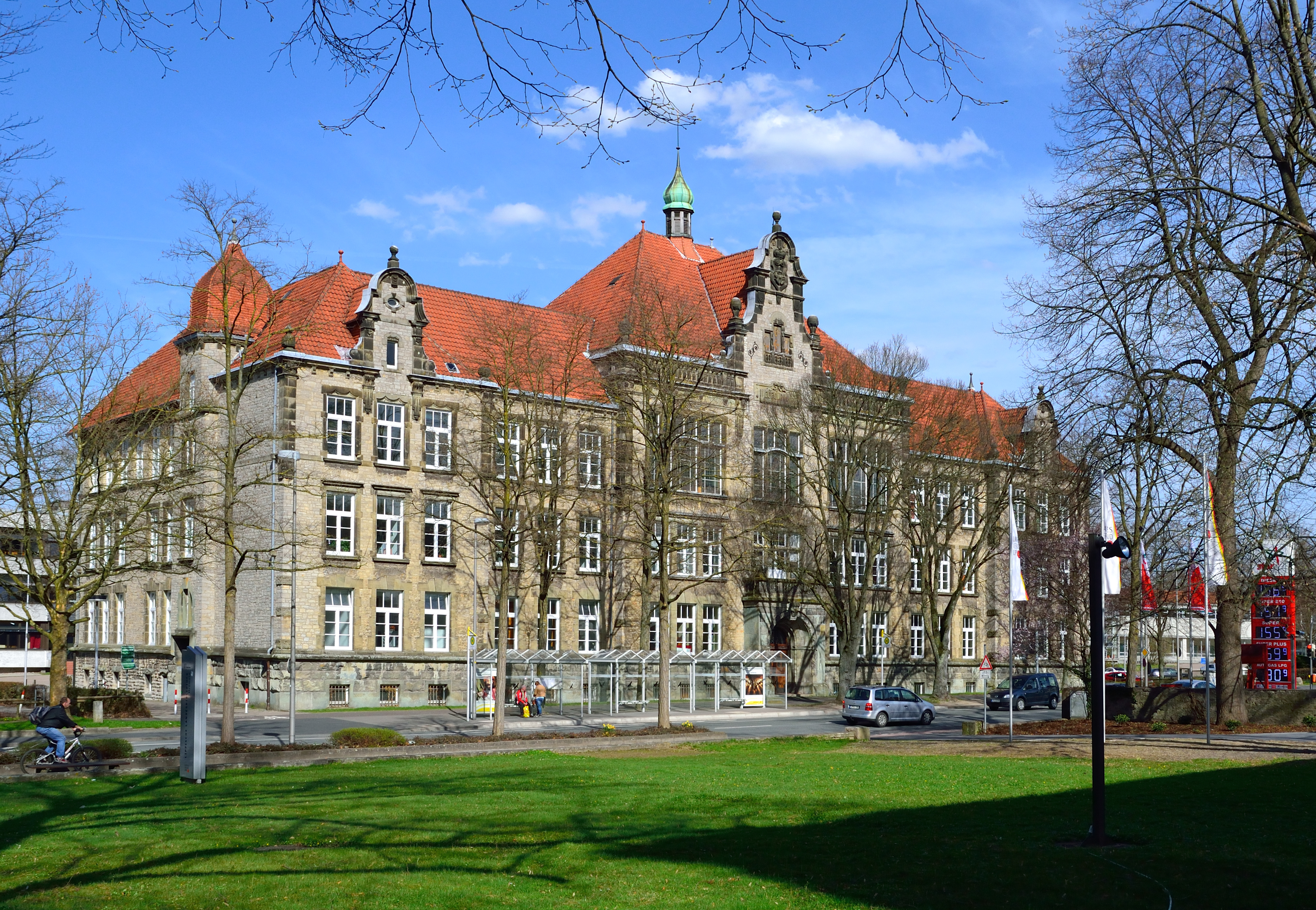 This is a photograph of an architectural monument.It is on the list of cultural monuments of Detmold...