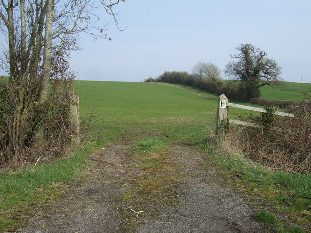 File:Field entrance off Welsh Road - geograph.org.uk - 3906777.jpg