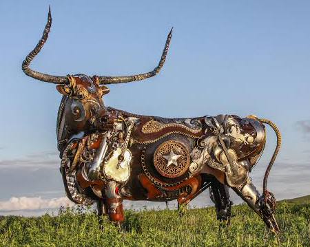 File:Hybrid Metal Art Sculpture "Longhorn".jpg