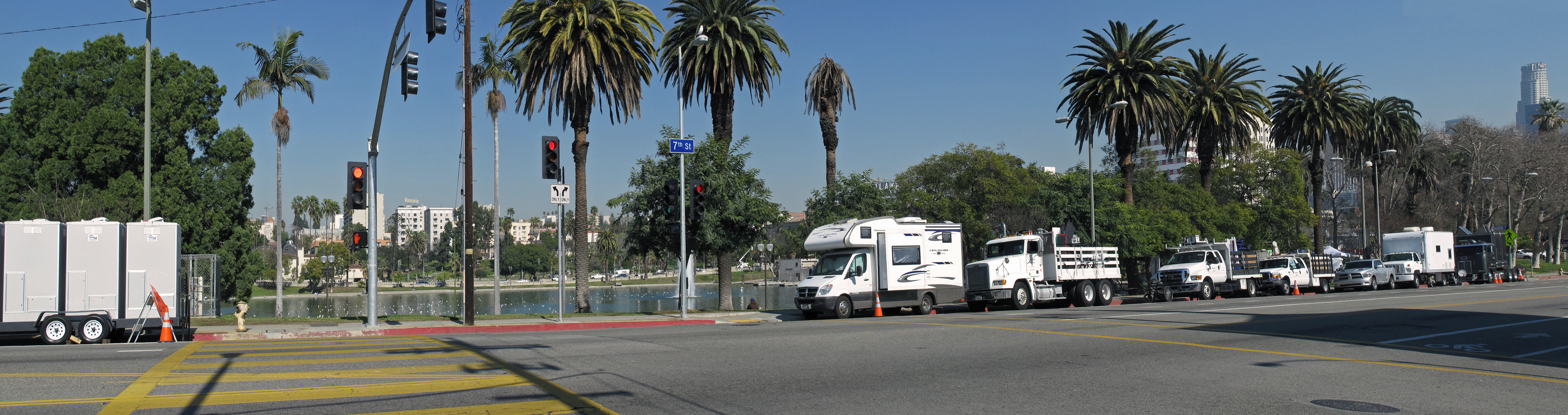 On location at MacArthur Park