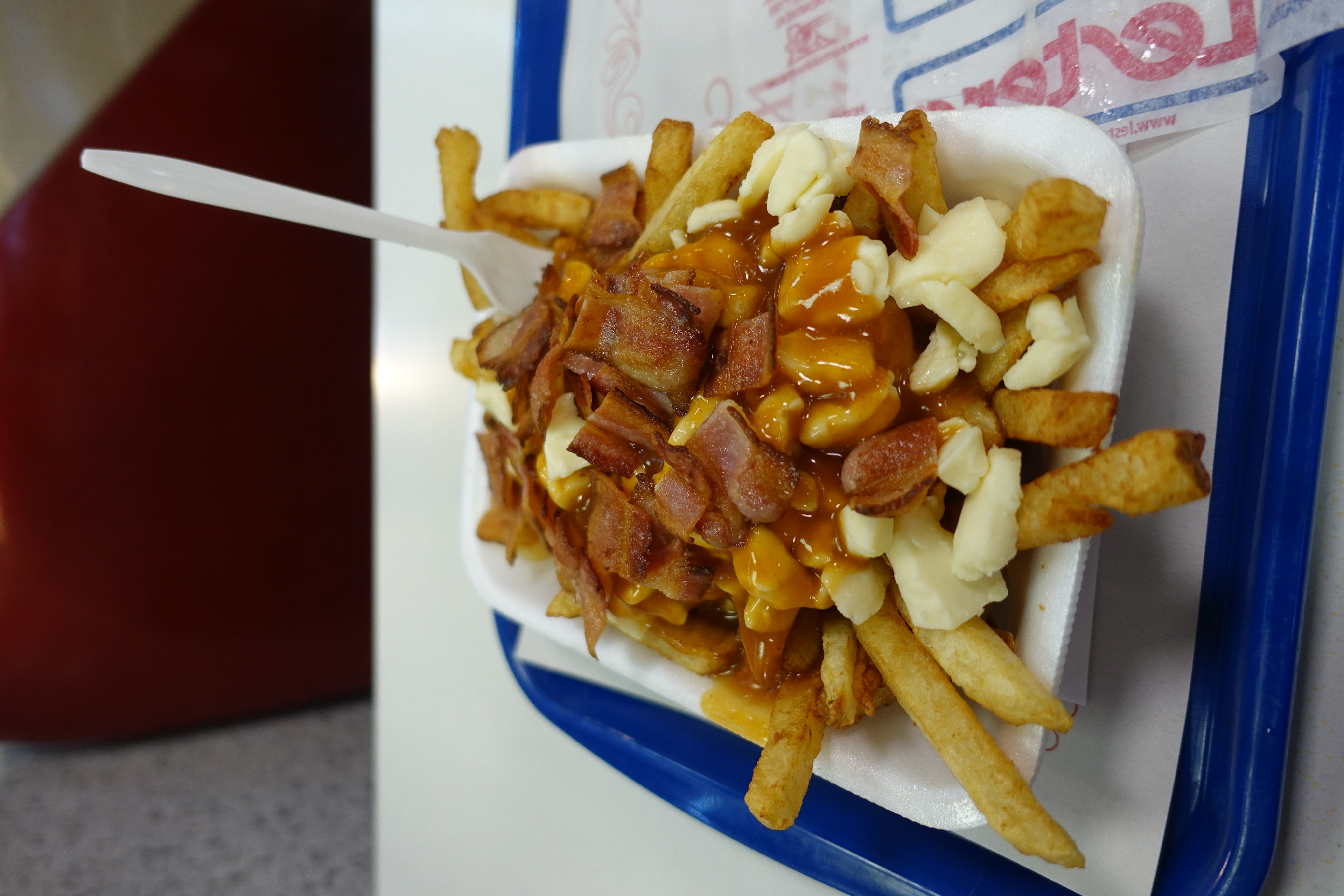 poutine with bacon