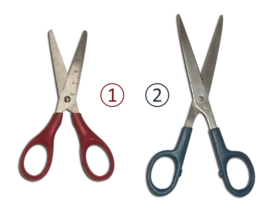 Scissors In The Left Hand Stock Photo - Download Image Now - Left Handed,  Scissors, Arm - iStock