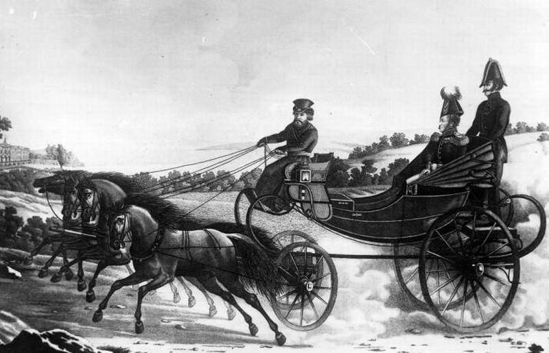 File:Император Александр I в коляске подъезжает к загородному дворцу.jpg