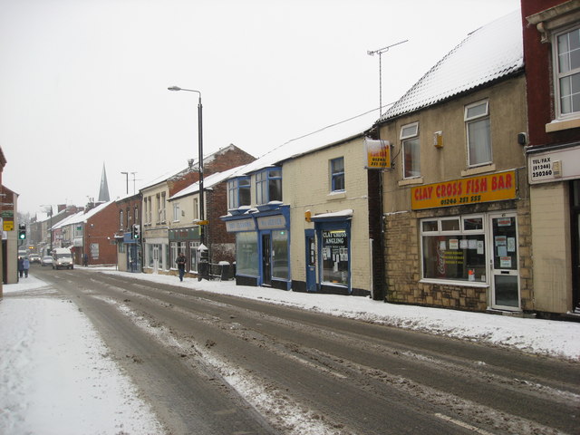 File:Clay Cross High Street (A61) - geograph.org.uk - 1148787.jpg