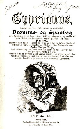 This printed Cyprianus (Copenhagen, 1916) promises the list of Tycho Brahe Days.