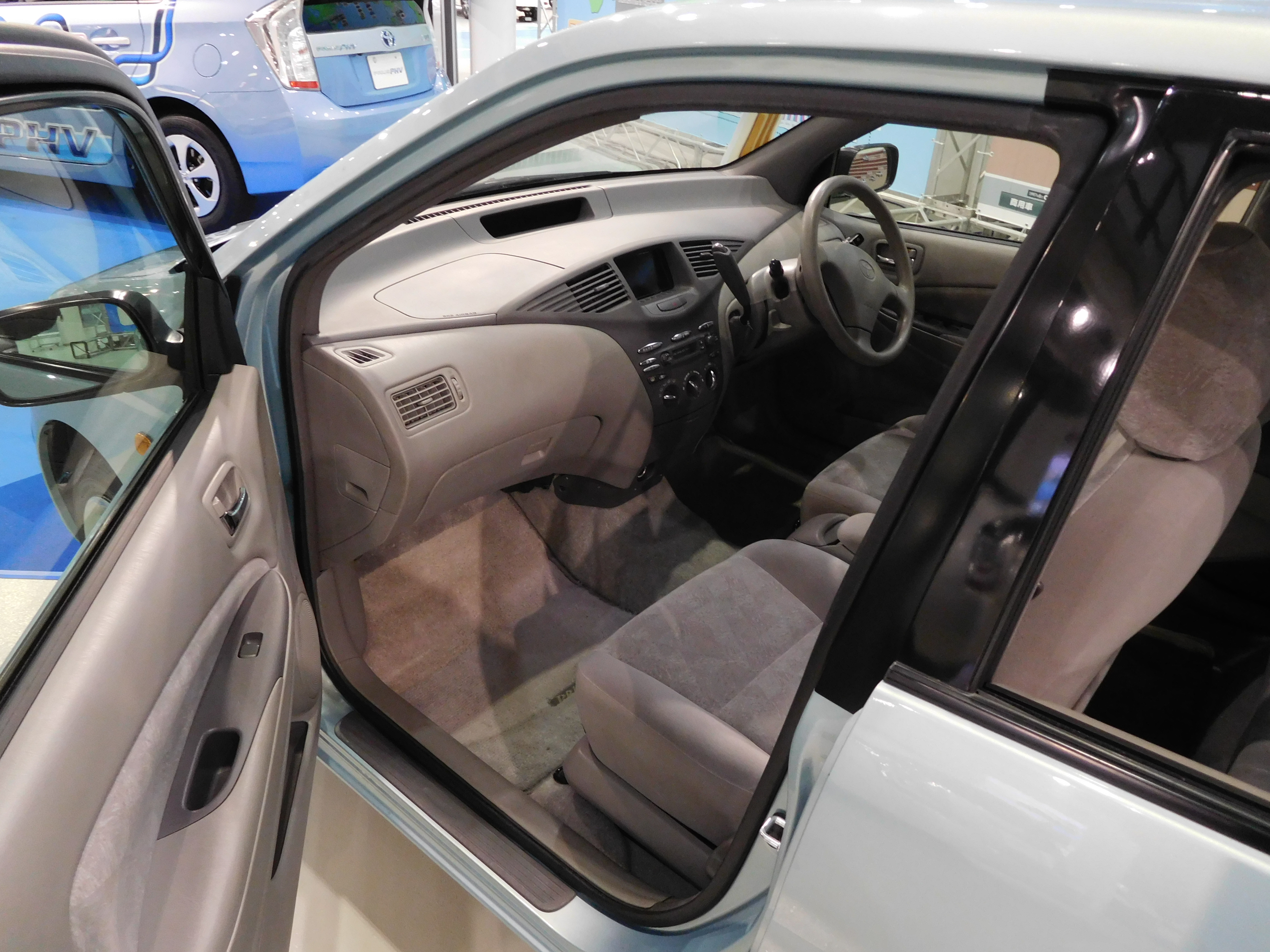 File:First-gen Toyota Prius (interior), Toyota Megaweb, Odaiba, Tokyo, Japan. (3).jpg Wikimedia Commons