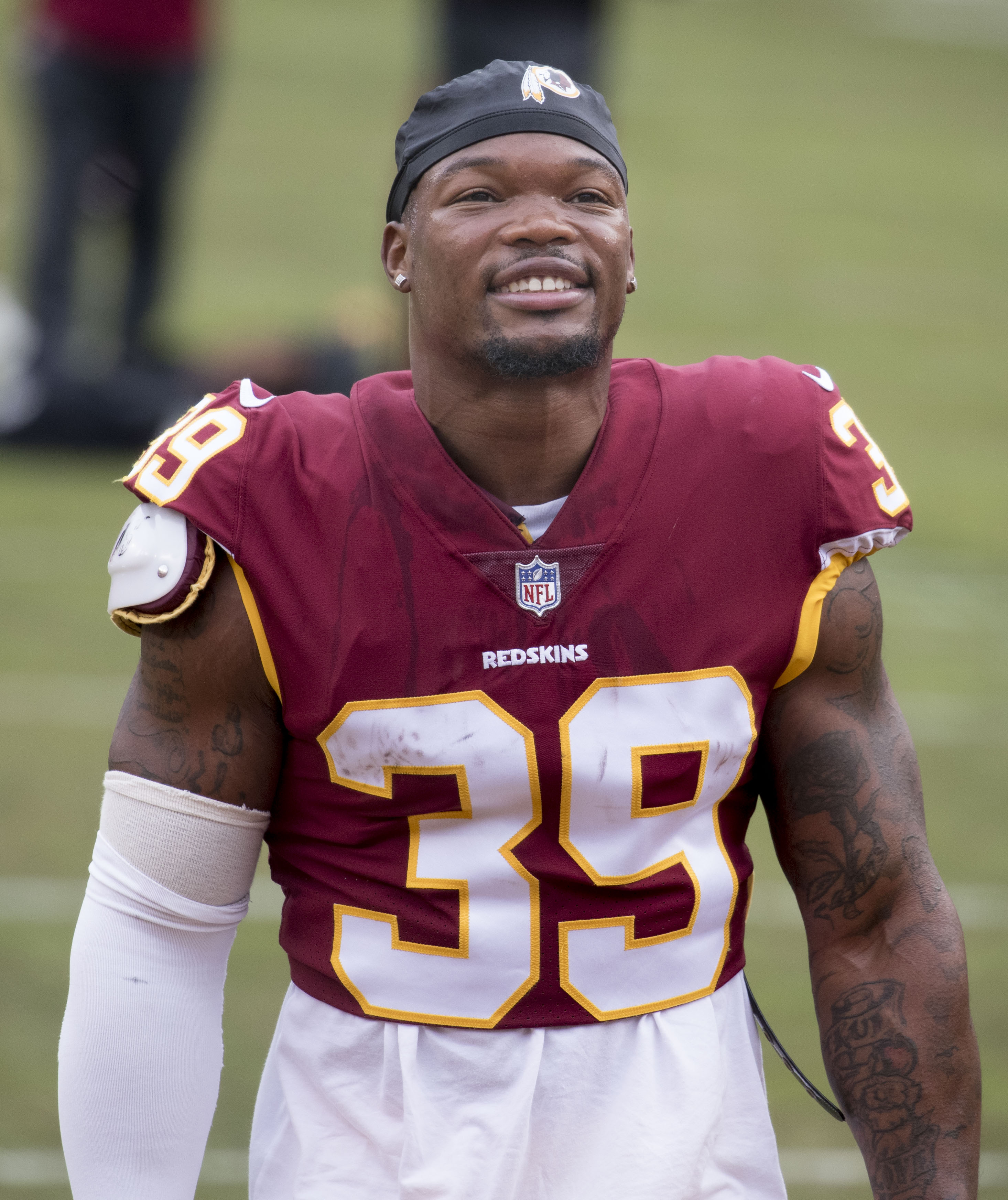 Kapri Bibbs of the Green Bay Packers prepares for the play against