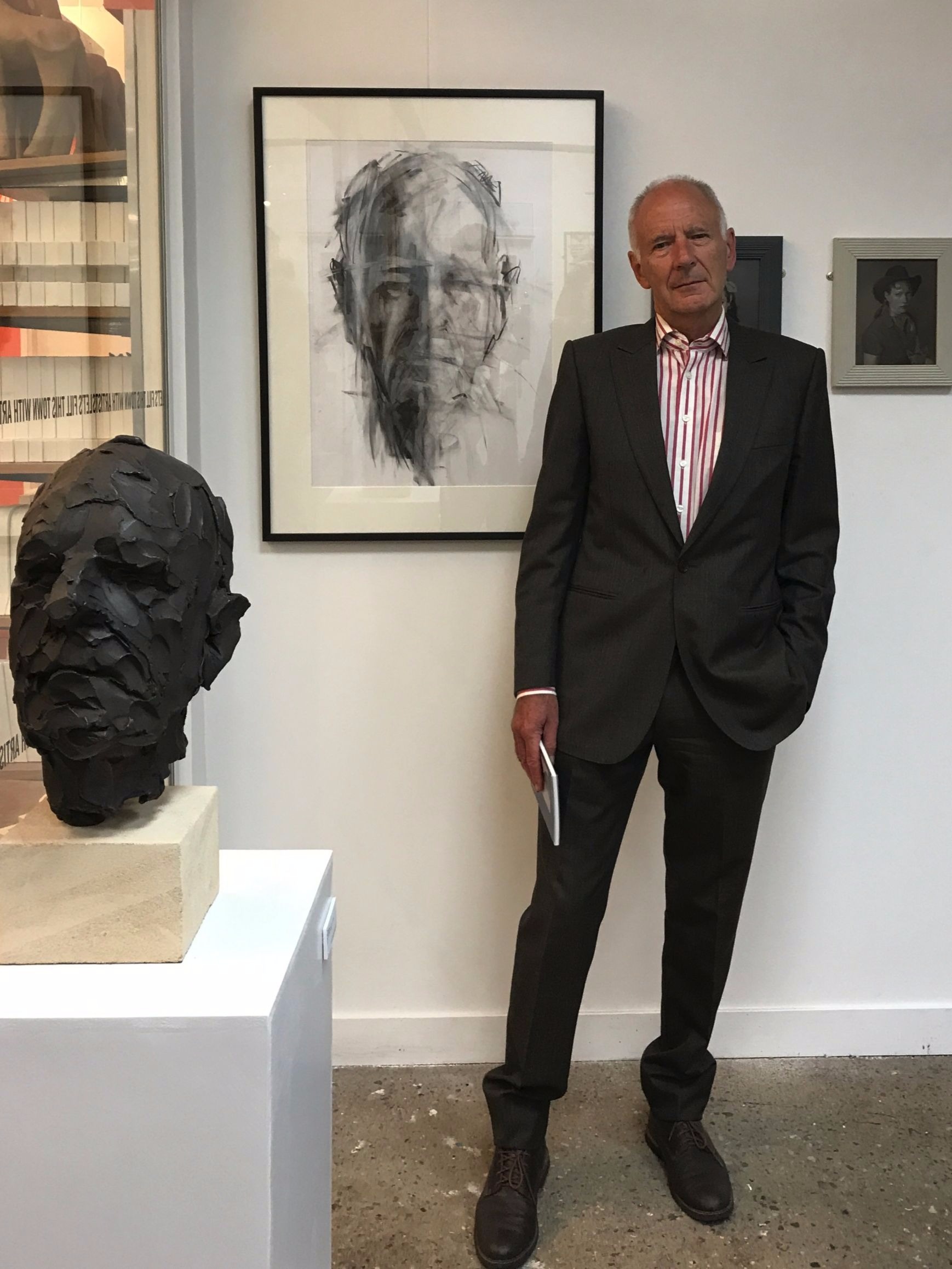 With bronze and charcoal (each by Lucy Stopford, 2017)