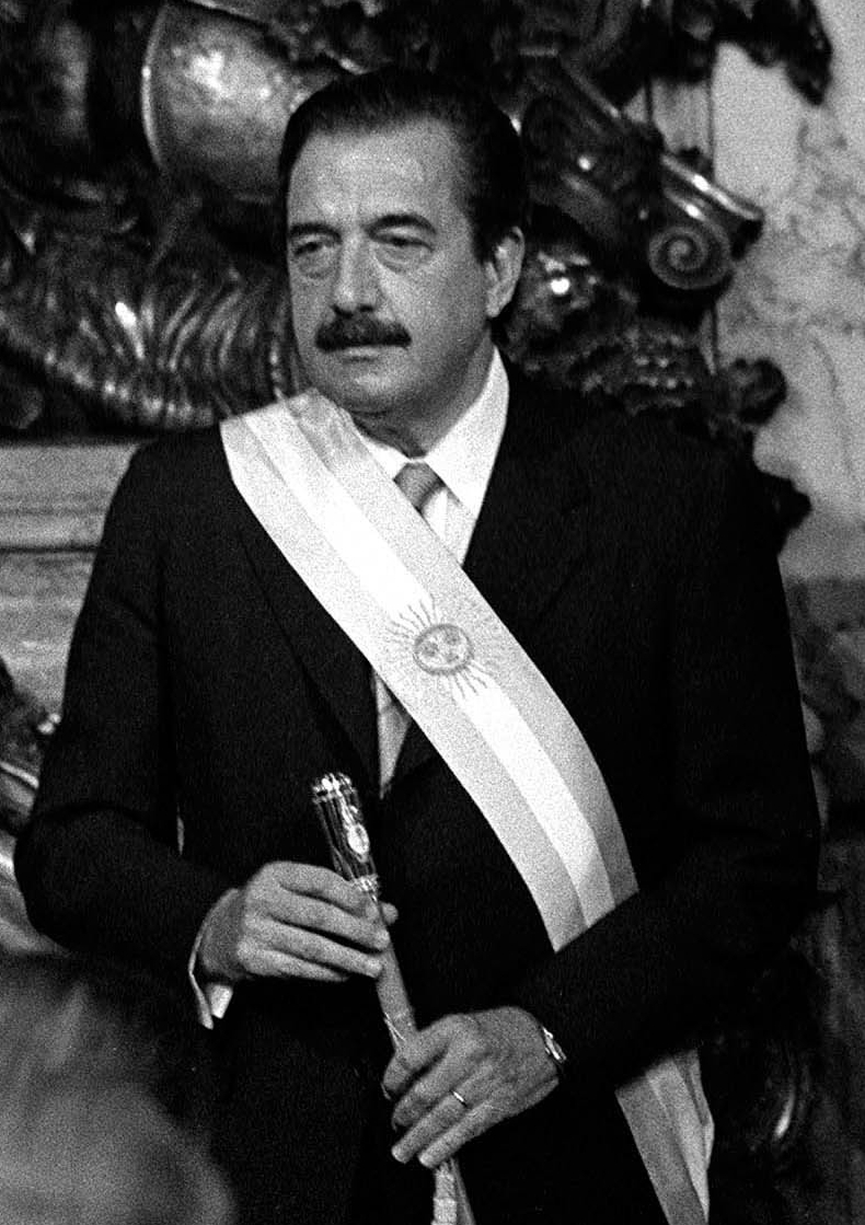 Alfonsín in 1983.