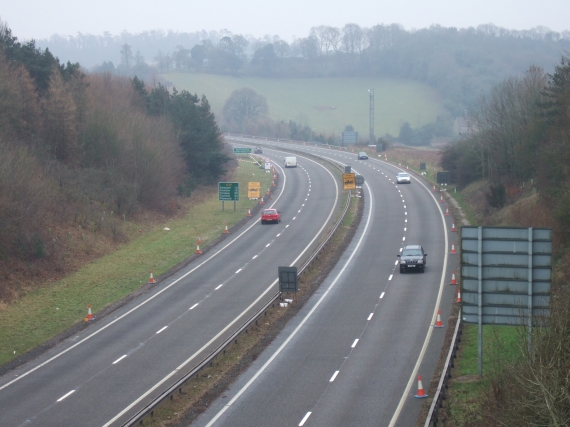 File:The A30 near Alphington - geograph.org.uk - 1149460.jpg