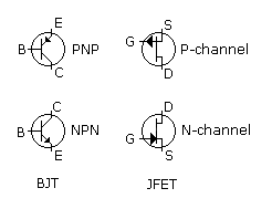 transistor symbols