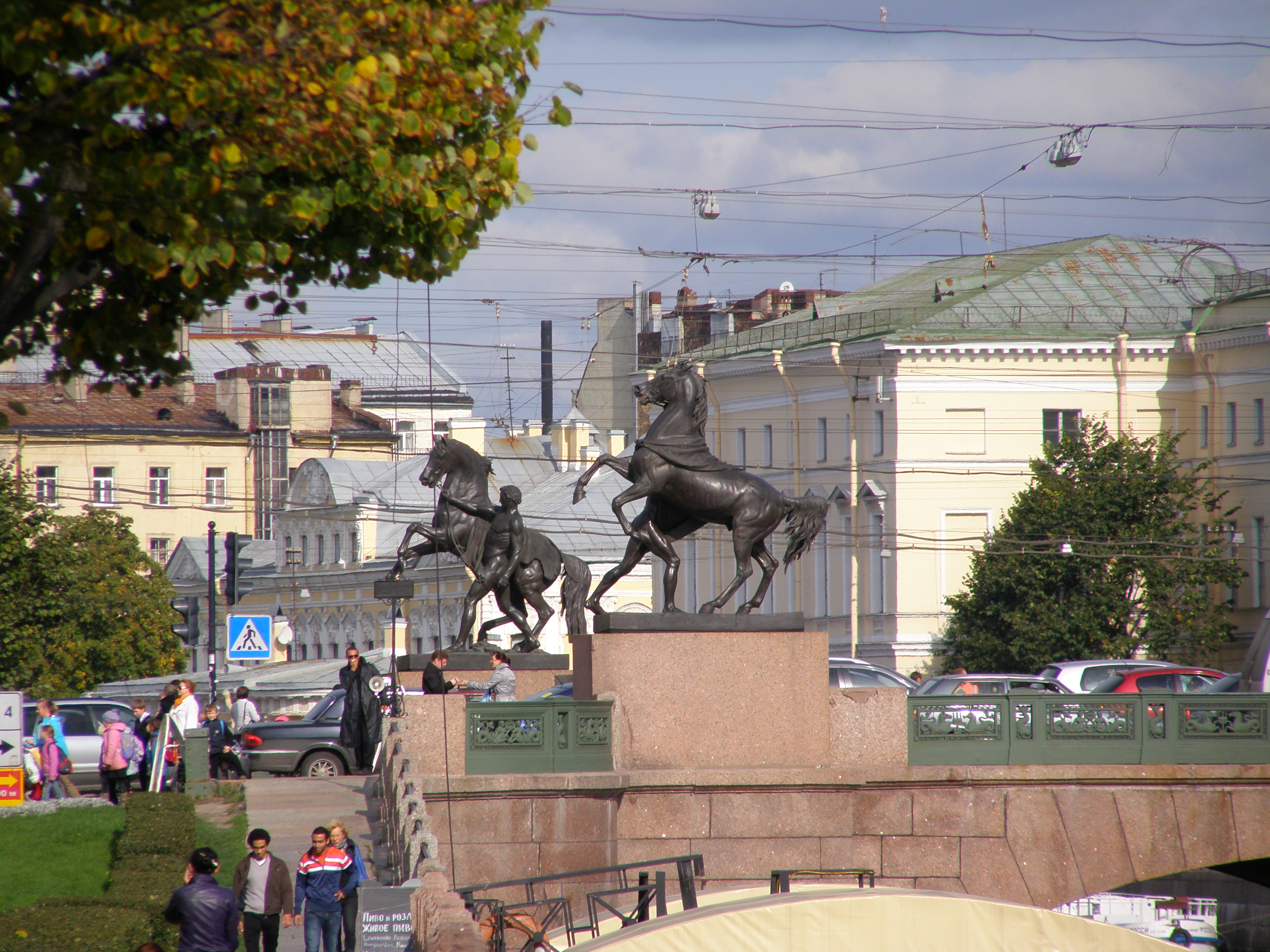 аничков мост кони в санкт петербурге