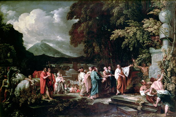 File:West, Benjamin - Cicero and the magistrates discovering the tomb of Archimedes.JPG