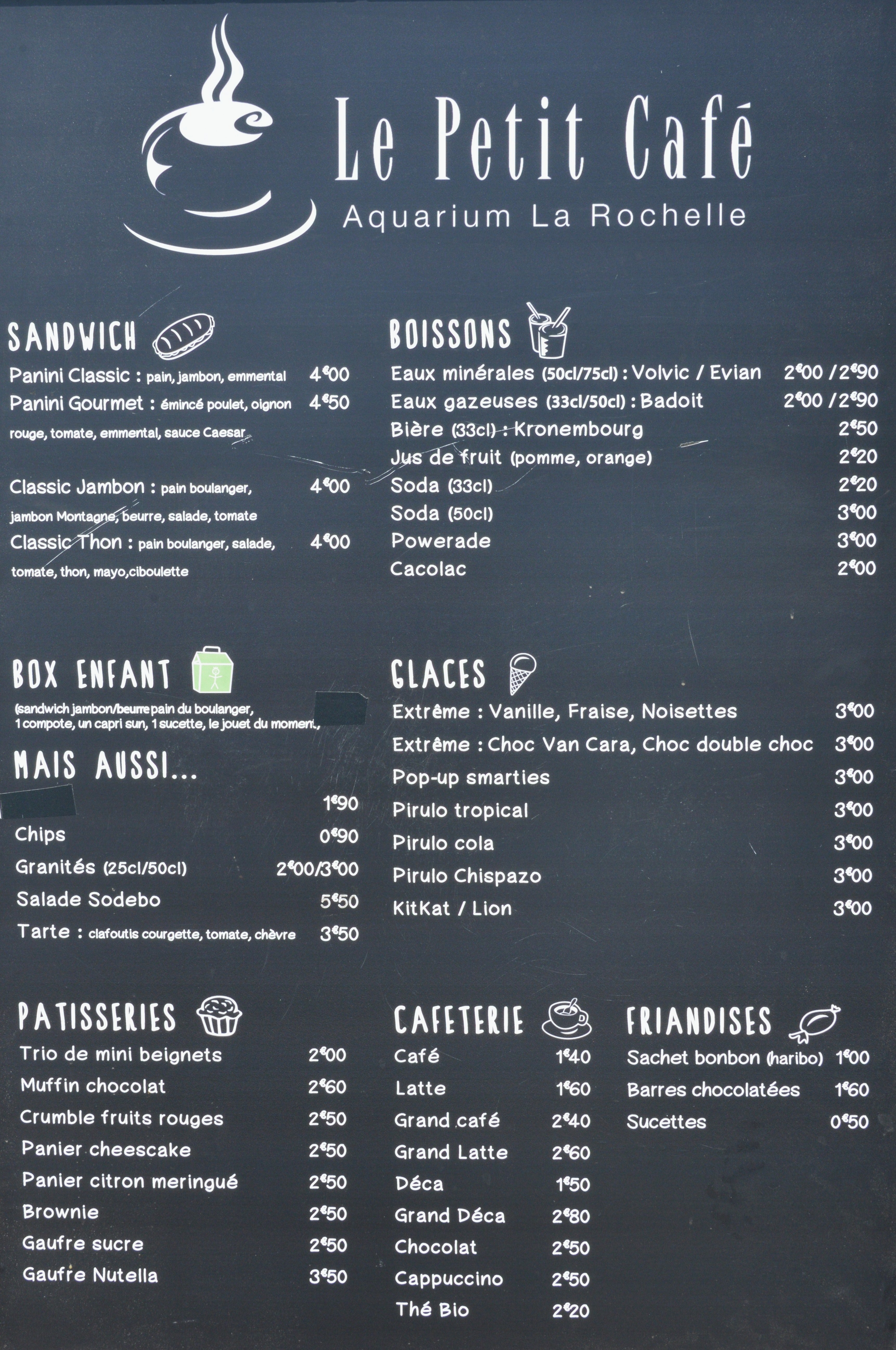 Menu (1) - Picture of Le Petit Cafe, My An - Tripadvisor