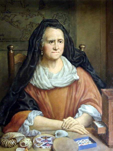 Portret van Esther Barbara von Sandrart (geb. Bloemart), de tweede echtgenote van Joachim van Sandrart, door George Desmarées