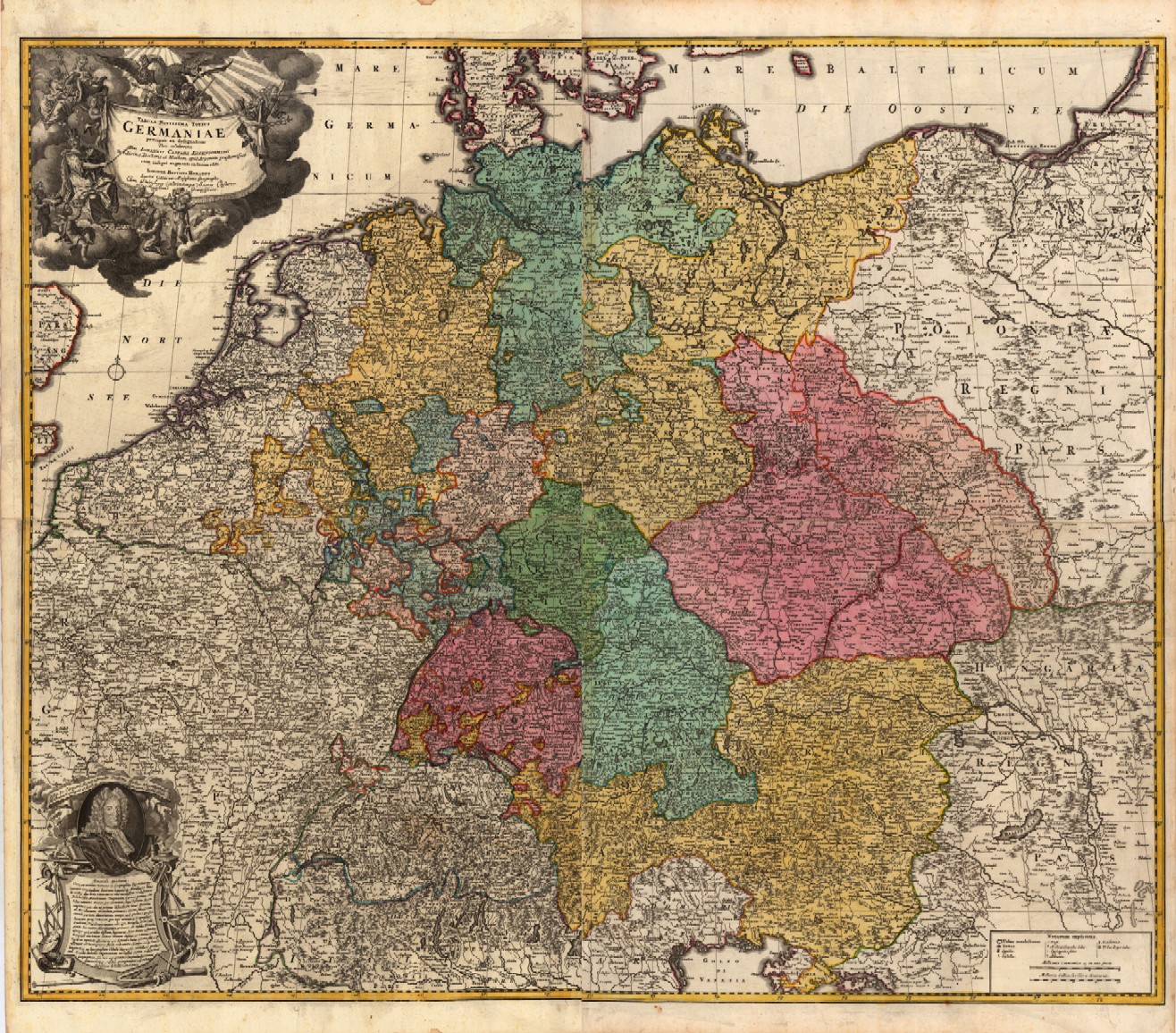 Divided germany. Каспар Фрай карта мира.