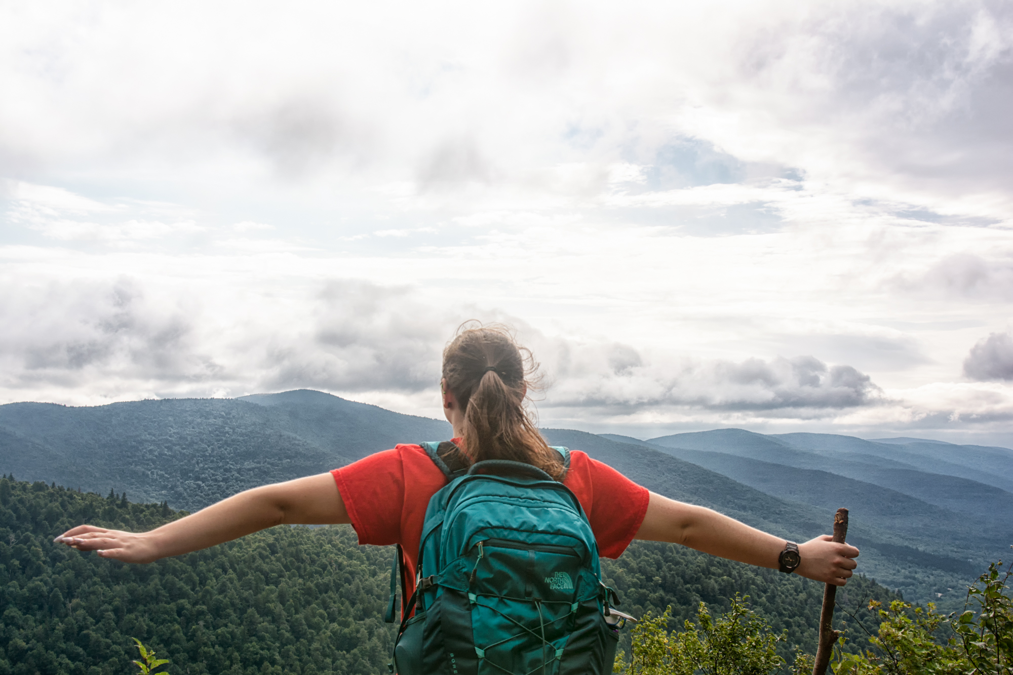 Hunter mountain. Catskill Mountains. The Summit of Hunter Mountains.