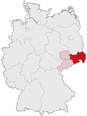 distrito administrativo de Dresden en el mapa