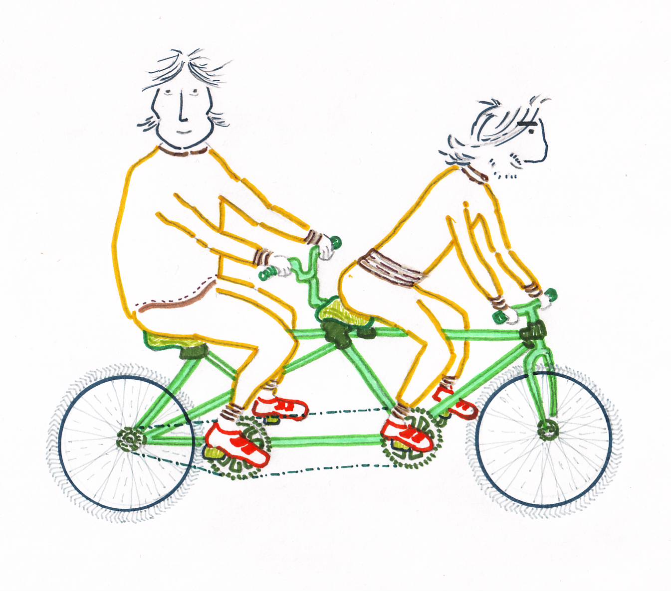 Tándem (bicicleta) - Wikipedia, la enciclopedia libre