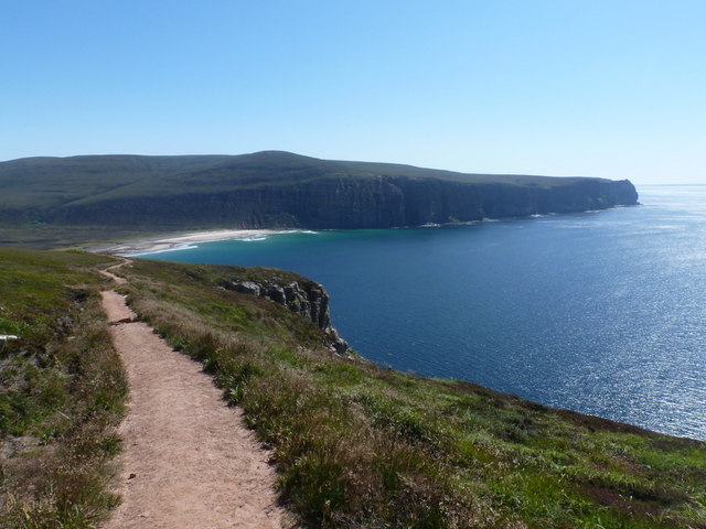 Rackwick, the coast path passes Too of the Head - geograph.org.uk - 2534642