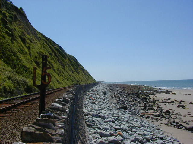 File:Railway along Harlech beach - geograph.org.uk - 86562.jpg