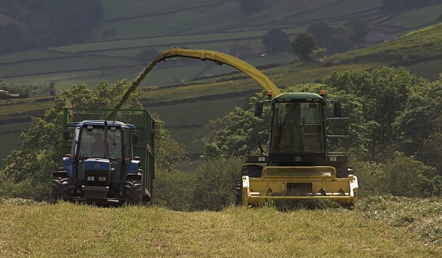 File:Silage harvesting at Westerdale - geograph.org.uk - 453533.jpg