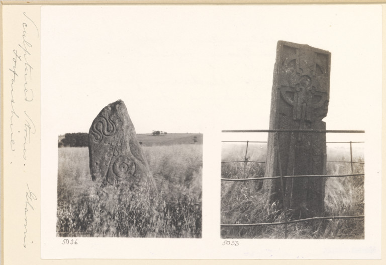 File:Two photographs of Pictish standing stones at Glamis and Aberlemno, Angus, Scotland (O55062).jpg