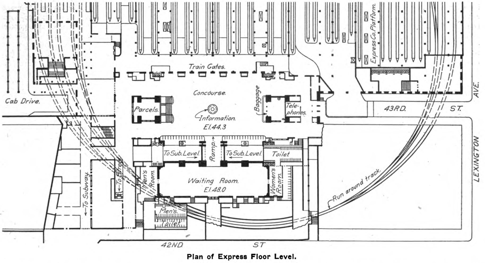 grand central station interior map