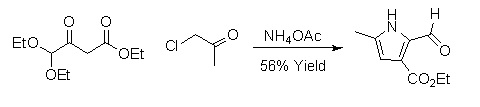 Reaktionsschema für die verallgemeinerte Hantzsch-Pyrrolsynthese