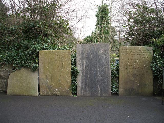 File:Headstones at rear of St Columbas Church, Omagh - geograph.org.uk - 358013.jpg