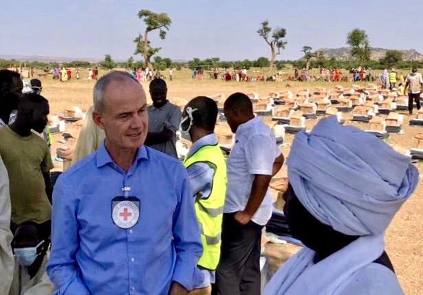In South Darfour, Sudan, with returnees (2020).