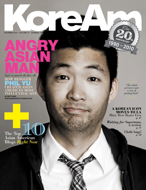 Founder Phil Yu on the cover of ''[[KoreAm]]'' November 2010