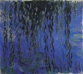 File:Monet - water-lilies-and-weeping-willow-branches-1919.jpg