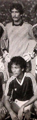 Ponirin Meka (goalkeeper) and Jaya Hartono, the important players of PSMS in 1980s Ponirin Meka & Jaya Hartono.jpg