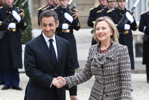 File:Secretary Clinton Is Welcomed By French President Sarkozy (5549582385).jpg