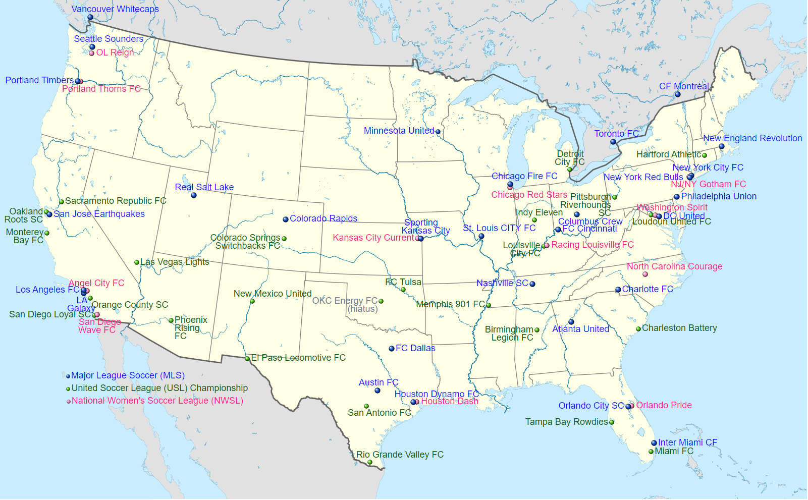 2023 Soccer Map 