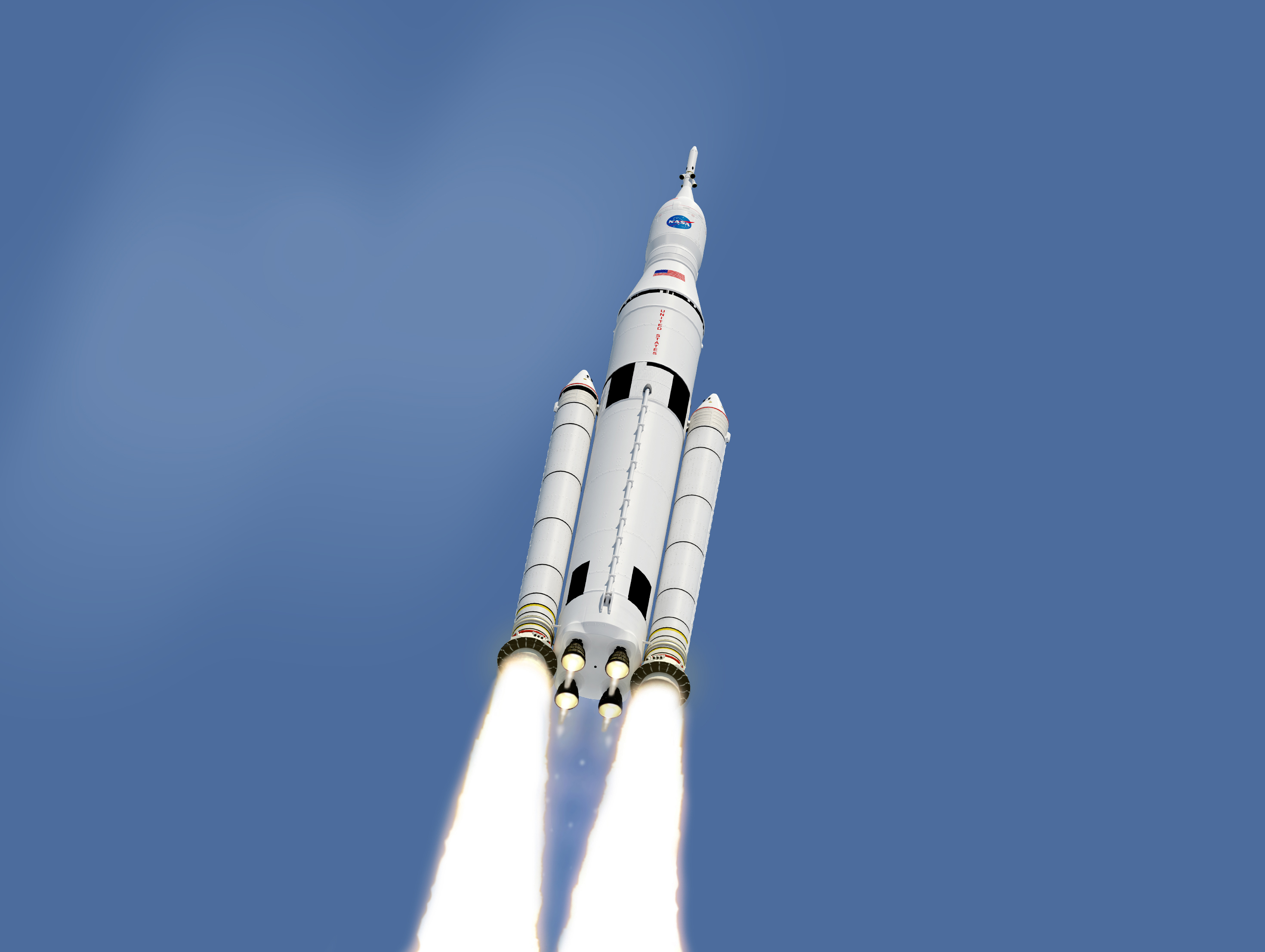 apollo rocket in flight