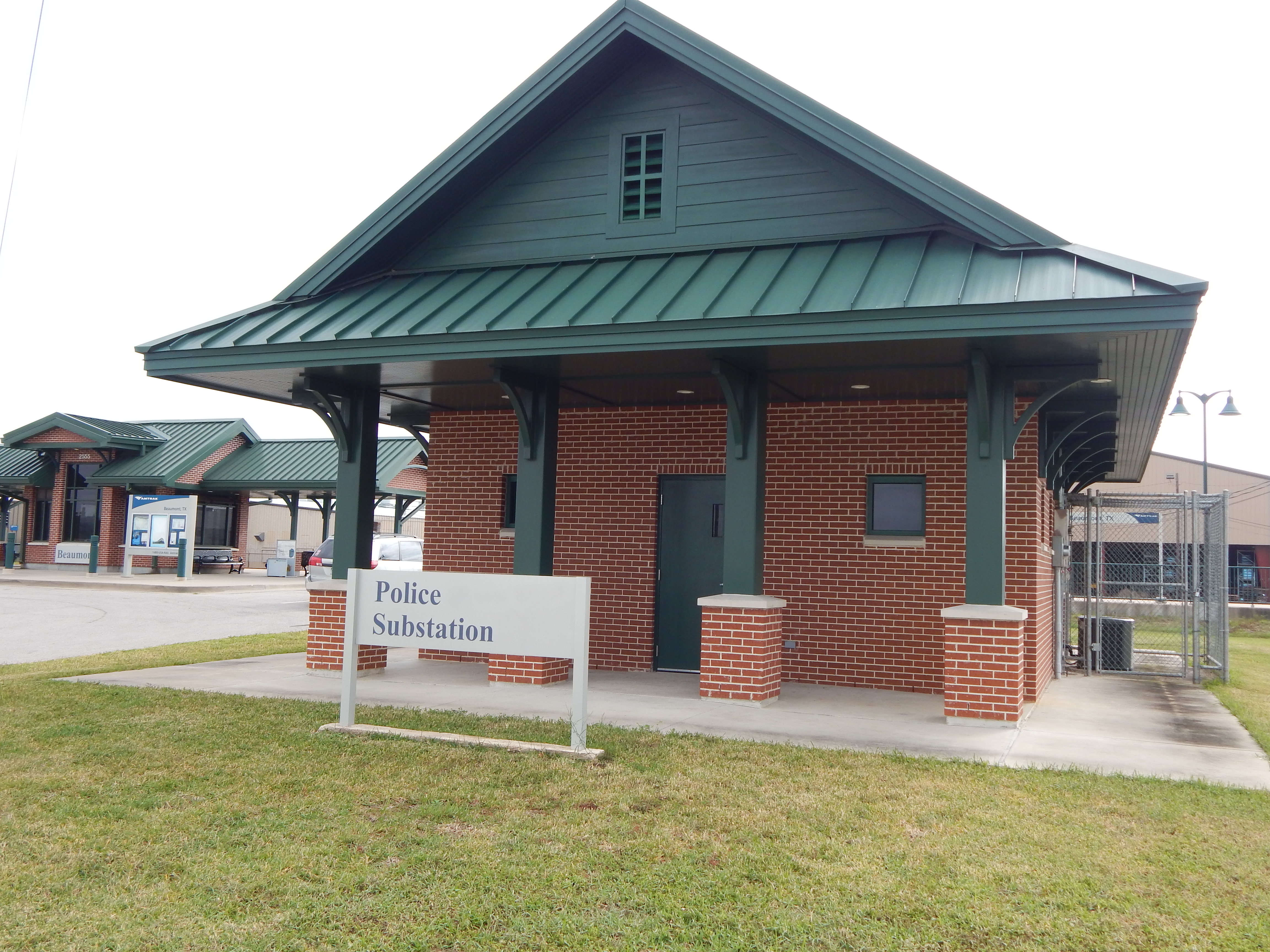 File Beaumont TX Police substation at Amtrak station.JPG Wikipedia