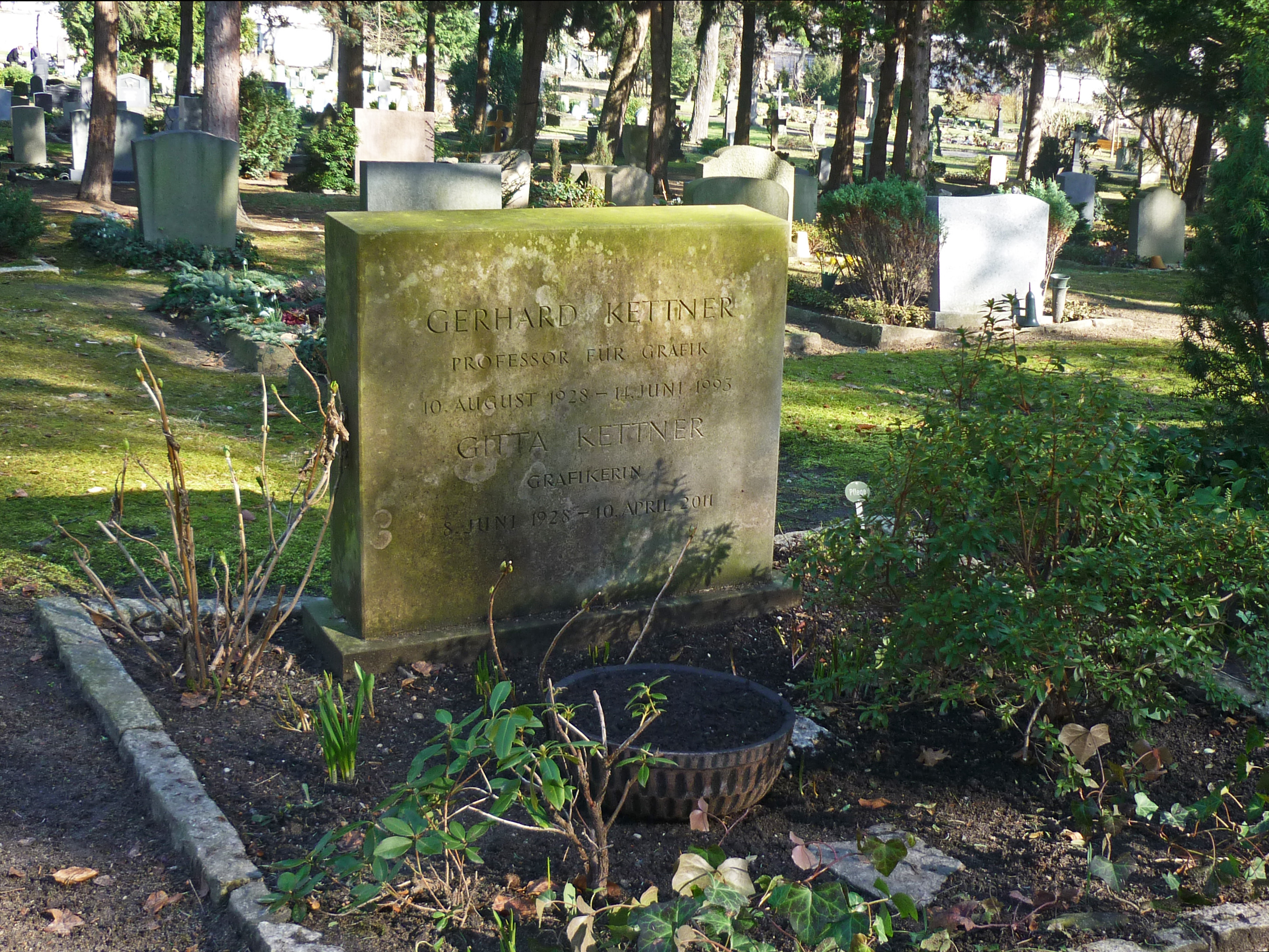 Grab von Gitta Kettner auf dem Trinitatisfriedhof