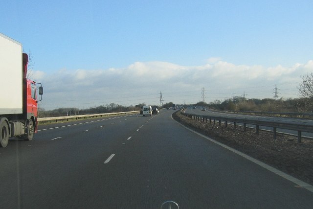 File:Heading East on the M69 - geograph.org.uk - 119042.jpg