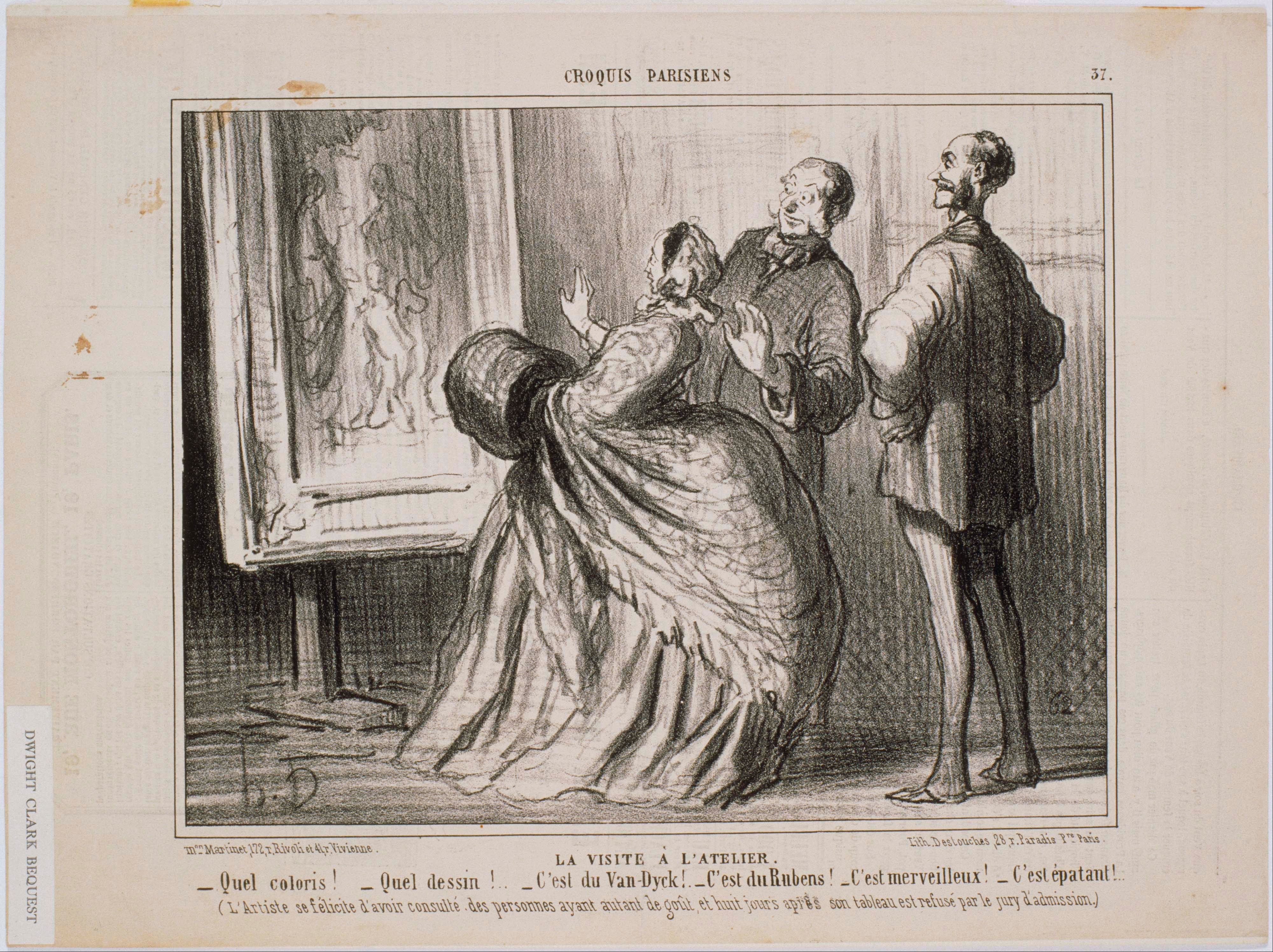 File Honore Daumier Croquis Parisiens La Visite A L Atelier Quel Croquis Quel Dessin C Est Du Van Dyck Google Art Project Jpg Wikimedia Commons
