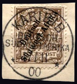 Die staatliche Deutsche Reichspost Karibib_stamp_1900