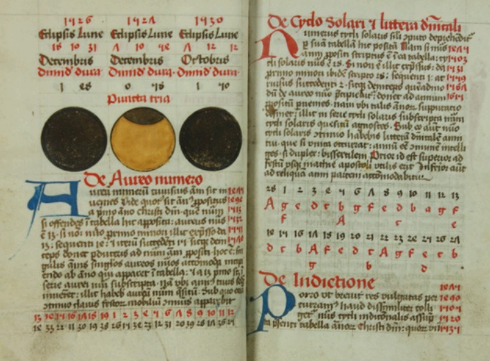 File:Komputistische und astronomische Tabellen und Schemazeichnungen, Gebet- und Messbuch, Köln 1476, msc.0015.jpg