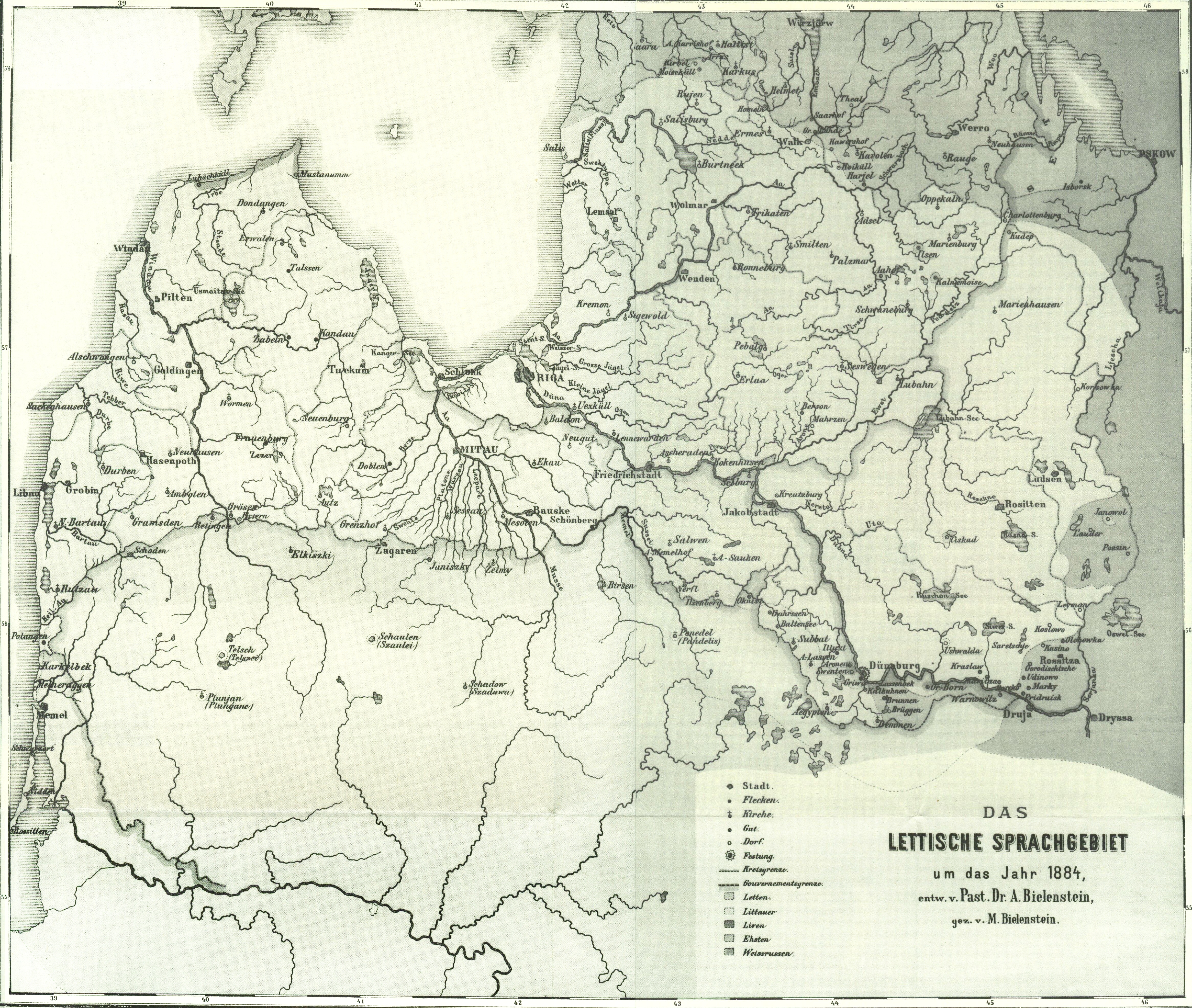 File Lettisches Sprachgebiet 1884 Nach Bielenstein Jpg Wikimedia