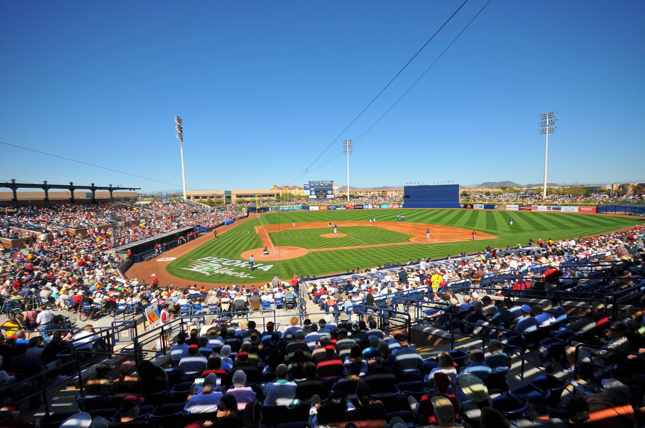 Peoria Stadium, Spring Training ballpark of the San Diego Padres and  Seattle Mariners