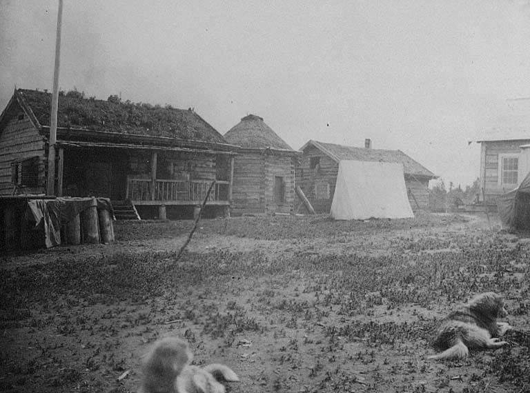 File:Russian fort at Kolmakovsky, Alaska, circa 1886 (AL+CA 839).jpg